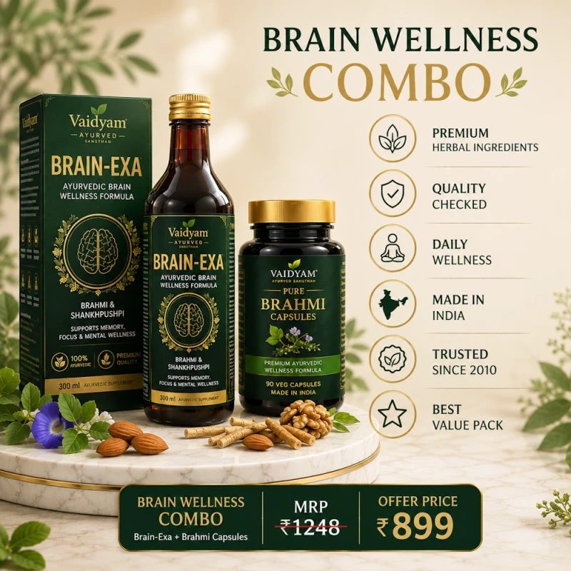 Brain-Exa Syrup + Pure Brahmi Capsules