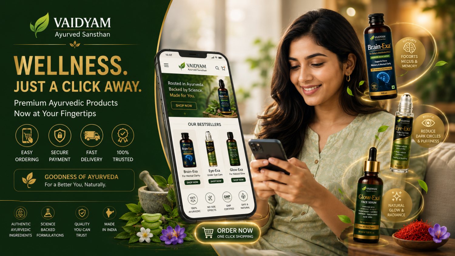 VaidyamAyurved.com promo